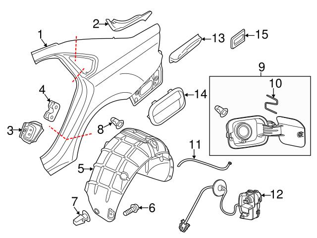 Genuine VW/Audi 000863890A Sound Absorber; Left, Right - Audi, VW ...