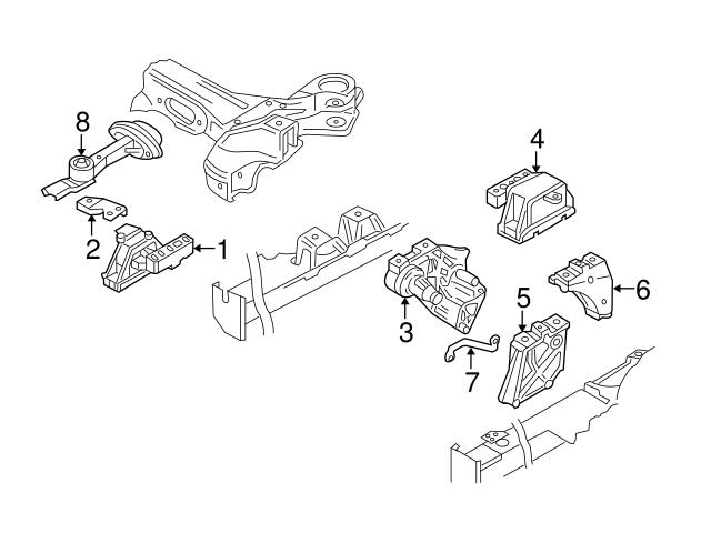 Genuine VW/Audi 038199207AG Manual Trans Transmission Mount - VW |  038199207N VW038199207AG