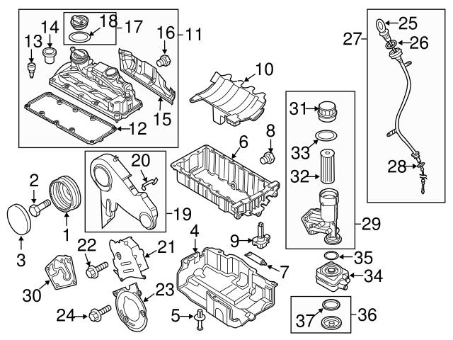 Genuine VW/Audi 03L103660C Powertrain Skid Plate Bolt - VW | VW03L103660C