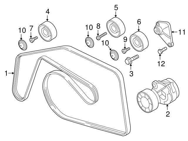 Genuine VW/Audi 059903137AN Serpentine Belt - Audi | AU059903137AN