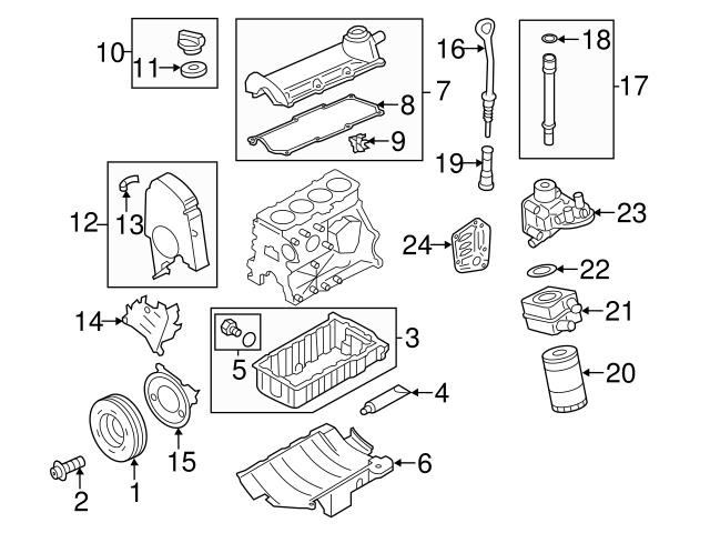 Genuine VW/Audi 06A103601BC Oil Pan - VW | 06A103601AC VW06A103601BC