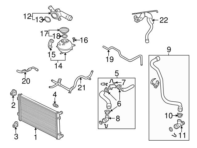 Genuine VW/Audi 06A121065BT Coolant Pipe - VW | VW06A121065BT