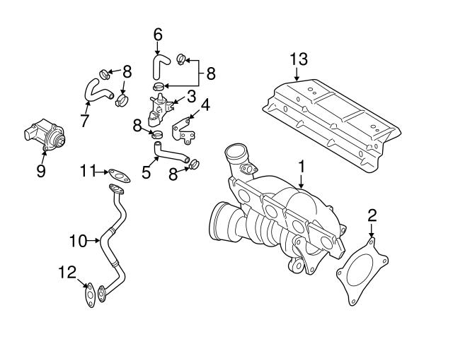 Genuine VW/Audi 06F145718Q Vacuum Line - Audi, VW | VW06F145718Q