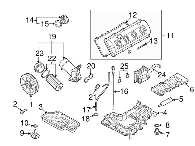 Genuine VW/Audi 079117021M Oil Cooler - Audi | 079117021L AU079117021M