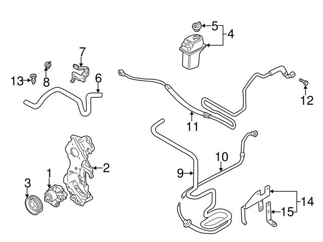 Genuine VW/Audi 1C0422891C Power Steering Return Hose - VW | VW1C0422891C