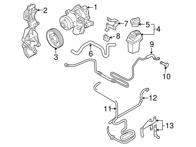 VW Beetle Power Steering Pump at Discount Prices - Bosch, Genuine VW ...