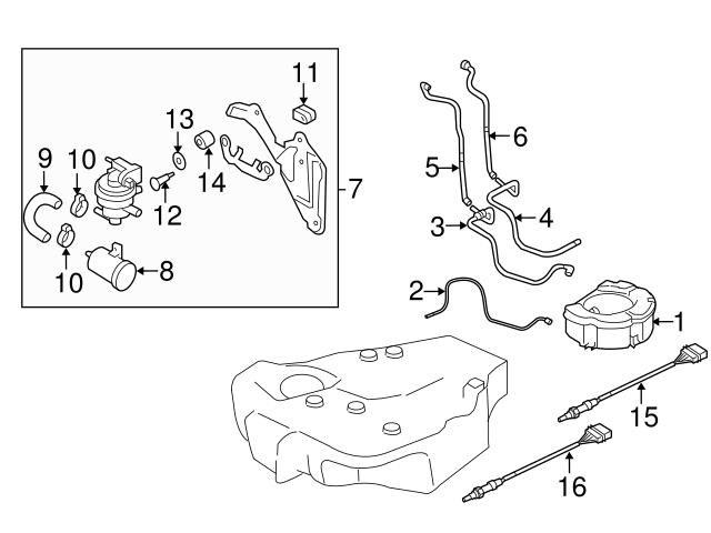 Genuine Vwaudi 1k0201160as Evaporative Emissions System Lines Audi Vw Vw1k0201160as 7976