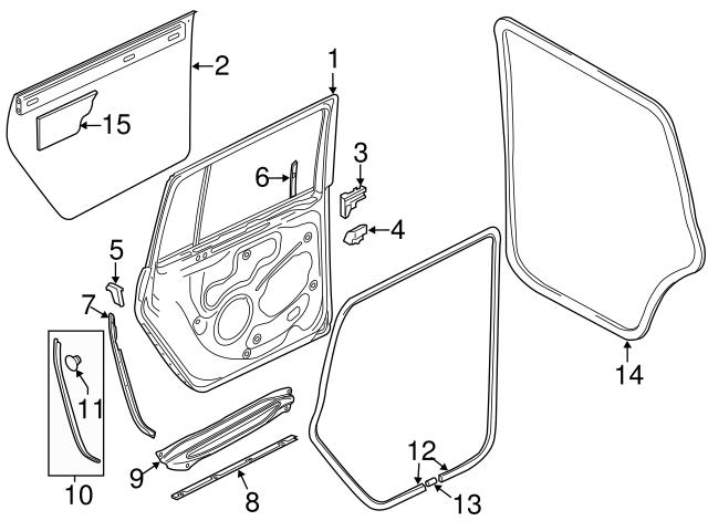 8W8-833-707 Weather-Strip On Body 2018-2023 Audi Audi Parts, 59% OFF