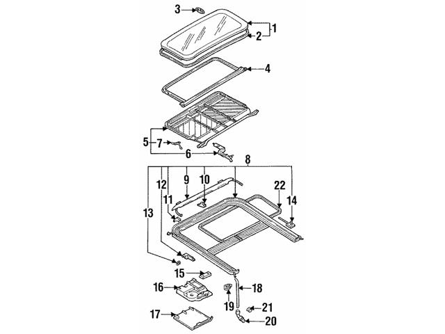 Genuine VW/Audi 357877209A Sunroof Seal - VW | VW357877209A