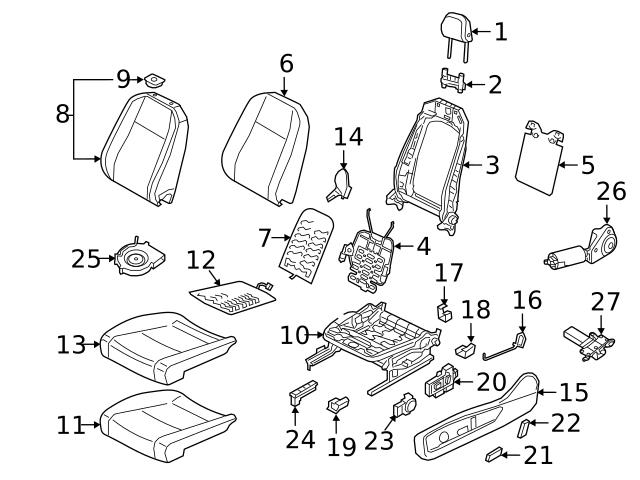 Audi seat outlet memory