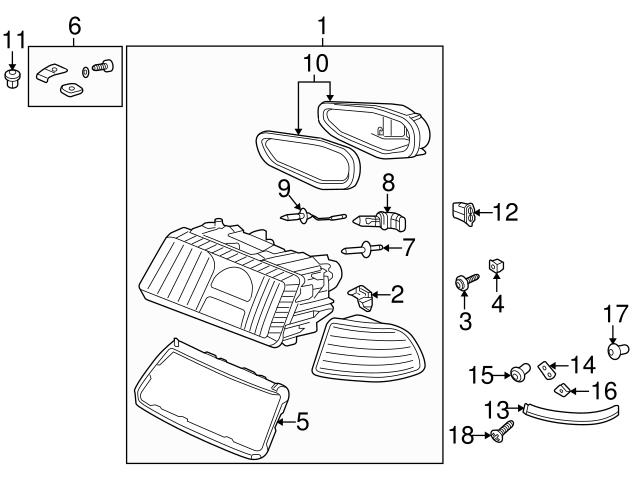 Audi A8 - Headlight Assembly Parts