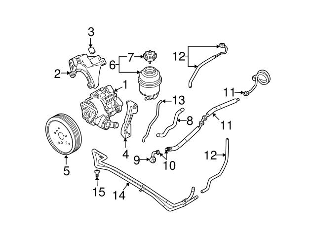 Genuine VW/Audi 4F0422887R Power Steering Reservoir Line Hose - Audi ...