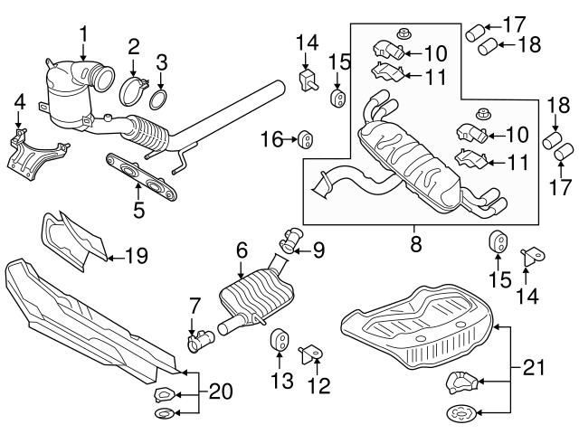 Genuine VW/Audi 4H0133246J HVAC Air Inlet Door Actuator; Left, Right ...