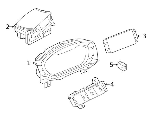 Genuine VW/Audi 4K1941501 Headlight Switch Lamp Socket - Audi | AU4K1941501