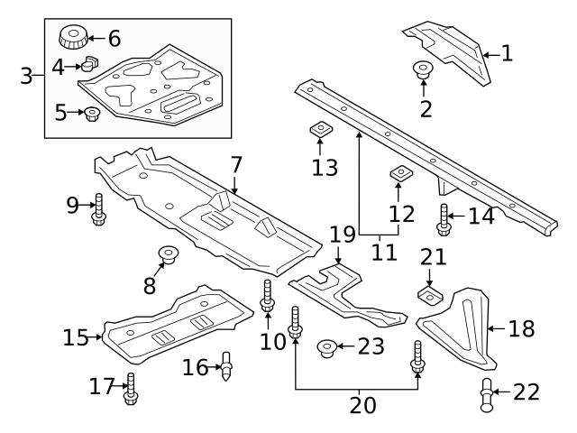 Genuine VW/Audi 4M0825236AE Sound Absorber - Audi | 4M0825236AK ...