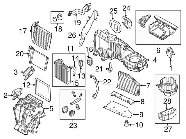 Audi, Porsche, VW HVAC Temperature Sensor 3D0907543A by Genuine OEM