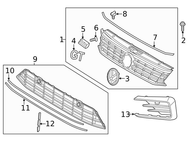 Best Selection of VW Passat Grilles For Sale