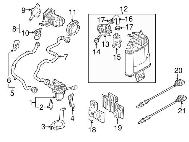 Genuine VW/Audi 5Q0201797Q Vapor Canister - Audi, VW | 5Q0201797H ...