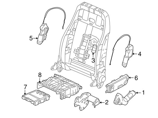 Genuine Vwaudi 7l0959760004 Power Seat Control Module Right Vw Vw7l0959760004 0056