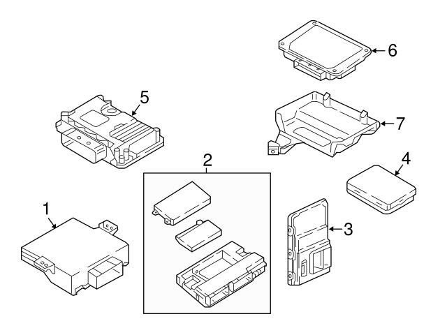 Genuine VW/Audi 80C907468 Parking Aid Control Module - Audi ...