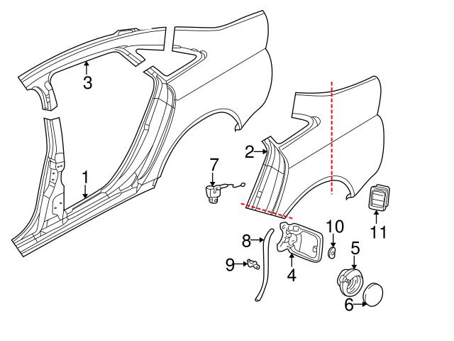 Genuine VW/Audi 893809937 Sunroof Drain Hose - Audi, VW | VW893809937