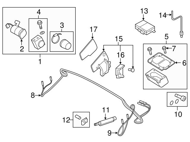 Genuine VW/Audi 8J7898761 Convertible Top Hydraulic Line; Left - Audi ...