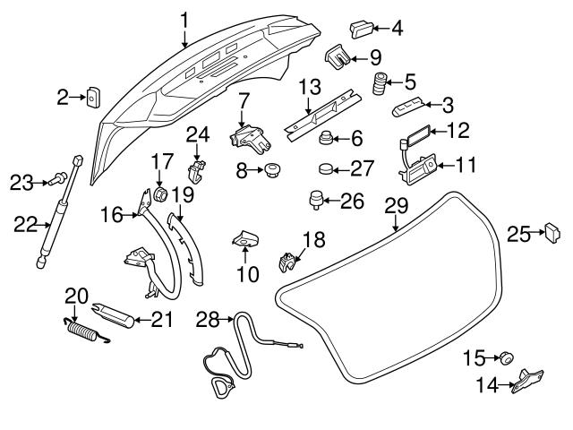 Genuine VW/Audi 8K5971821AB01C Headrest Guide; Left - Audi ...