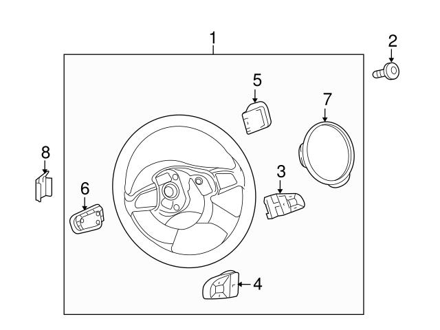 Genuine VW/Audi 8R0951528WEP Combination Switch; Right - Audi ...