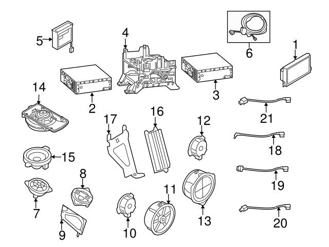 Genuine Audi 8T0035412 Speaker; Center Rear - Audi | 8T0035412A AU8T0035412