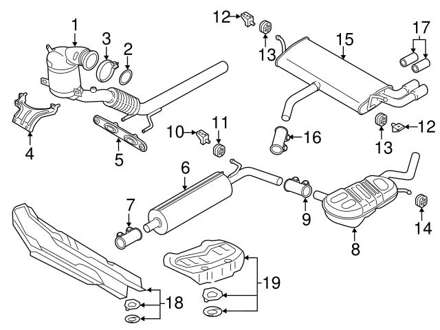 Genuine VW/Audi 8V0071761 Tail Pipe Tip - Audi | AU8V0071761