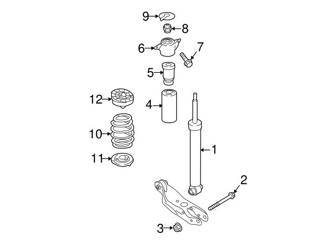 Genuine VW/Audi 8W0413031T Shock Absorber; Front - Audi | AU8W0413031T