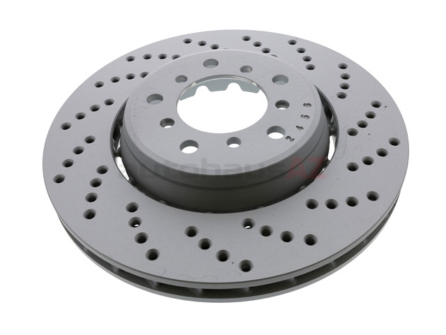 Zimmermann Formula Z 34112282802, 150342070 Disc Brake Rotor; Front Right,  Directional; Cross-Drilled, 325x28mm - BMW | 34112282002 34112282302